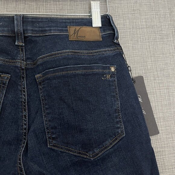 Mavi Niki Jeans Womens 25 Blue High Rise Straight Crop Ankle Raw Hem New - Picture 10 of 15